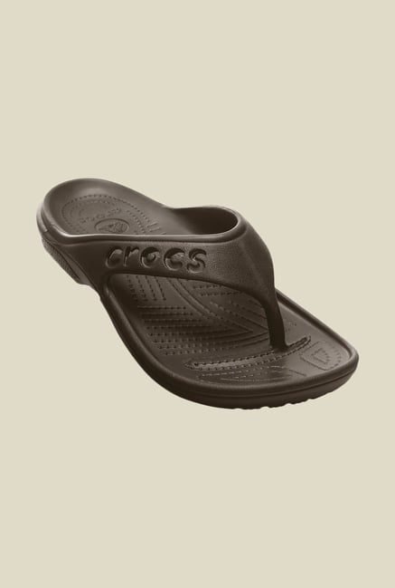 Crocs Baya Espresso Flip Flops Crocs Baya Espresso Flip Flops