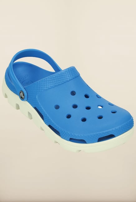 Crocs Duet Sport Ocean & White Clogs Crocs Duet Sport Ocean & White Clogs