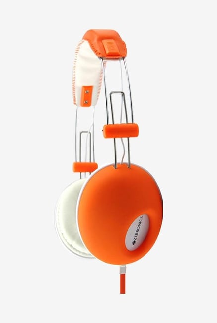 Zebronics Hiphop On The Ear Headsets Orange Zebronics Hiphop On The Ear Headsets Orange