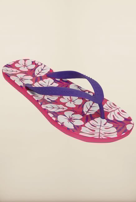 Crocs Ultraviolet & Candy Pink Flip Flops Crocs Ultraviolet & Candy Pink Flip Flops