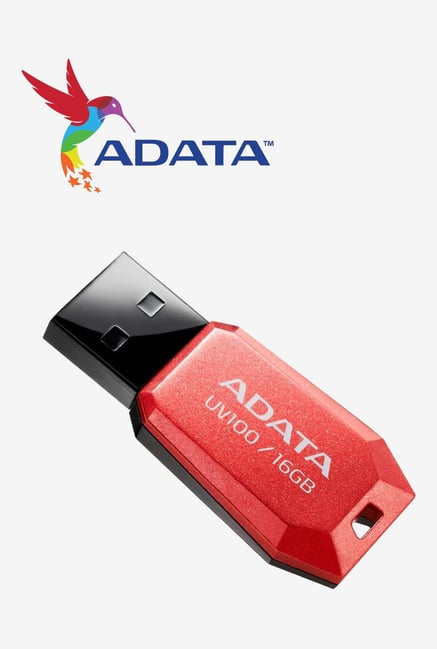 ADATA UV100 16 GB USB 2.0 Pen Drive (Red) ADATA UV100 16 GB USB 2.0 Pen Drive (Red)