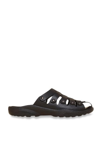 Privo by Inc.5 Black Fisherman Slide Sandals Privo by Inc.5 Black Fisherman Slide Sandals