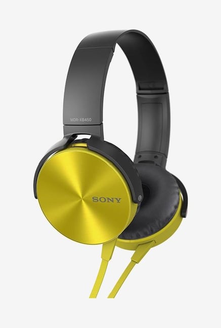 Sony MDR-XB450 Over the Ear Headphones (Yellow) Sony MDR-XB450 Over the Ear Headphones (Yellow)