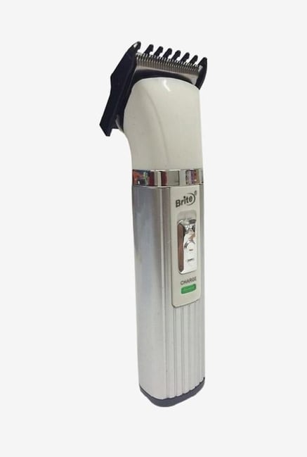 Brite BHT-430 Trimmer for Unisex (White & Silver) Brite BHT-430 Trimmer for Unisex (White & Silver)