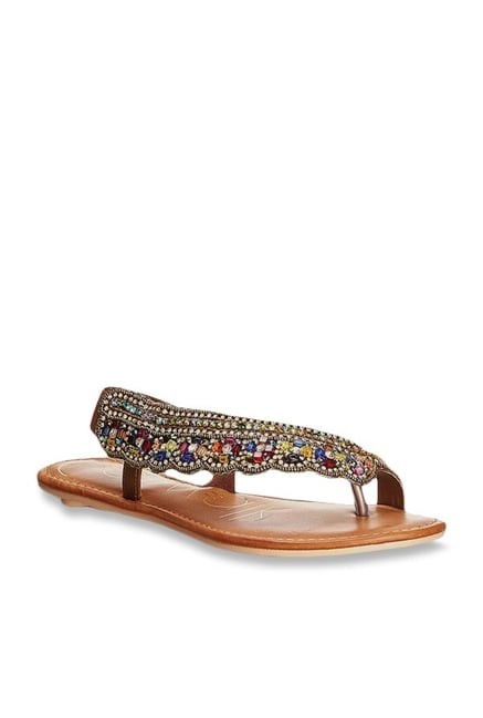 Catwalk Bronze Toe Ring Sandals Catwalk Bronze Toe Ring Sandals