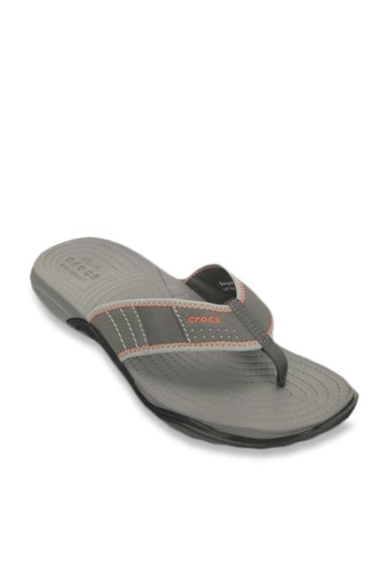 Crocs Swiftwater Graphite & Smoke Grey Flip Flops Crocs Swiftwater Graphite & Smoke Grey Flip Flops