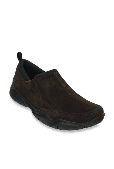 Crocs Swiftwater Moc M Espresso & Black Slip-Ons Crocs Swiftwater Moc M Espresso & Black Slip-Ons