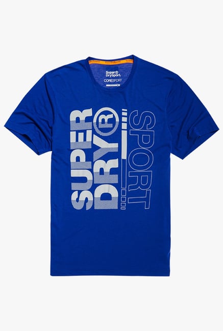 Superdry Royal Blue Regular Fit T-Shirt Superdry Royal Blue Regular Fit T-Shirt