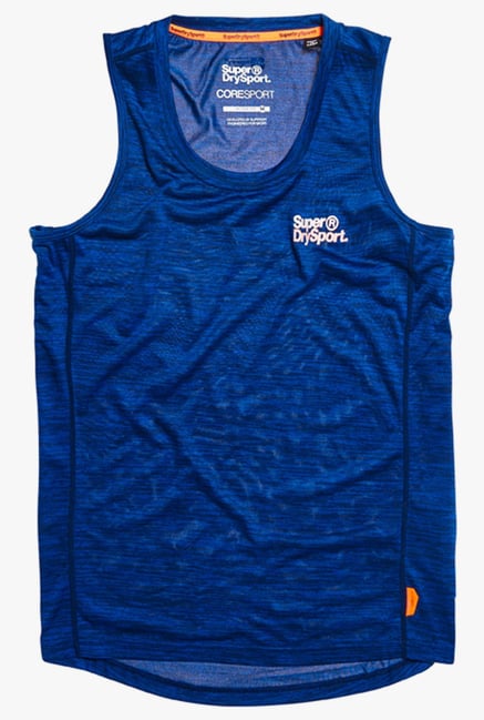 Superdry Royal Blue Sleeveless Vest Superdry Royal Blue Sleeveless Vest