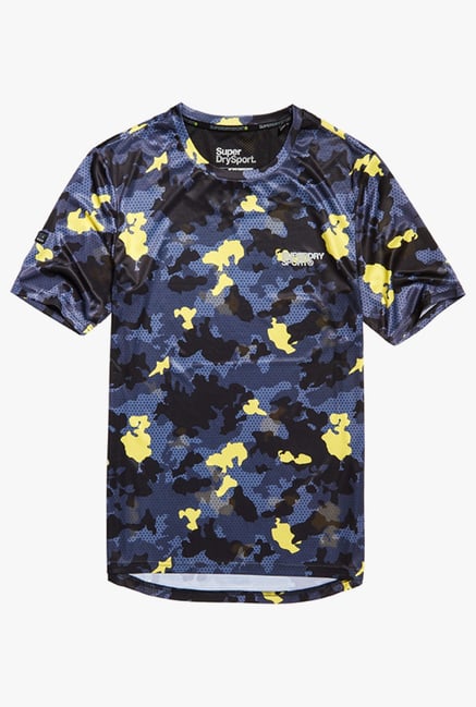 Superdry Dark Blue Short Sleeves Regular Fit T-Shirt Superdry Dark Blue Short Sleeves Regular Fit T-Shirt