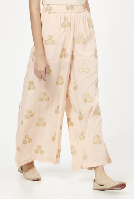 Zuba by Westside Light Pink Palazzos Zuba by Westside Light Pink Palazzos