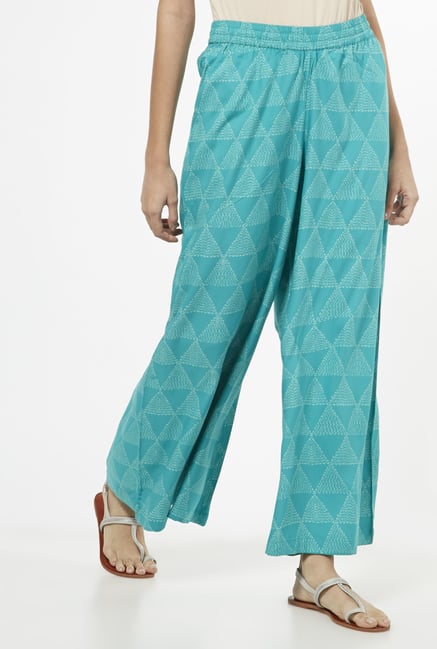 Utsa by Westside Turquoise Palazzos Utsa by Westside Turquoise Palazzos