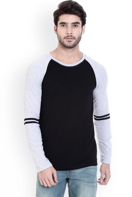 ROCX Black & Light Grey Slim Fit T-Shirt ROCX Black & Light Grey Slim Fit T-Shirt