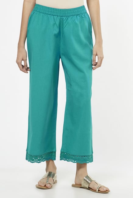 Utsa by Westside Turquoise Palazzos Utsa by Westside Turquoise Palazzos