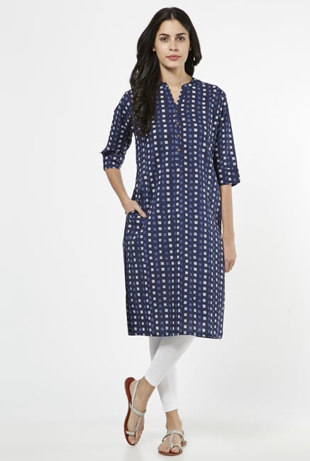 Utsa by Westside Indigo Pure Cotton Kurta Utsa by Westside Indigo Pure Cotton Kurta