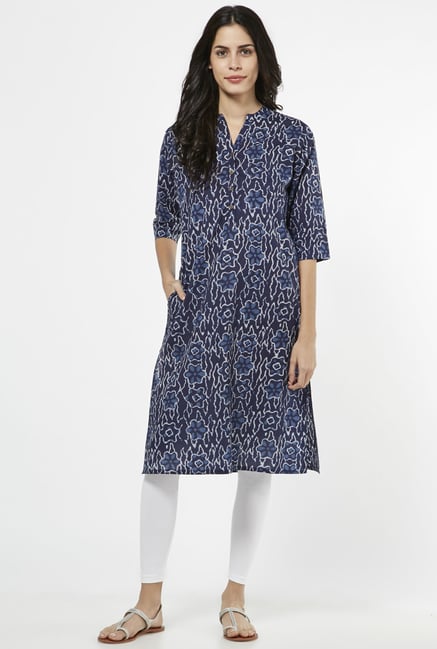 Utsa by Westside Indigo Pure Cotton Kurta Utsa by Westside Indigo Pure Cotton Kurta