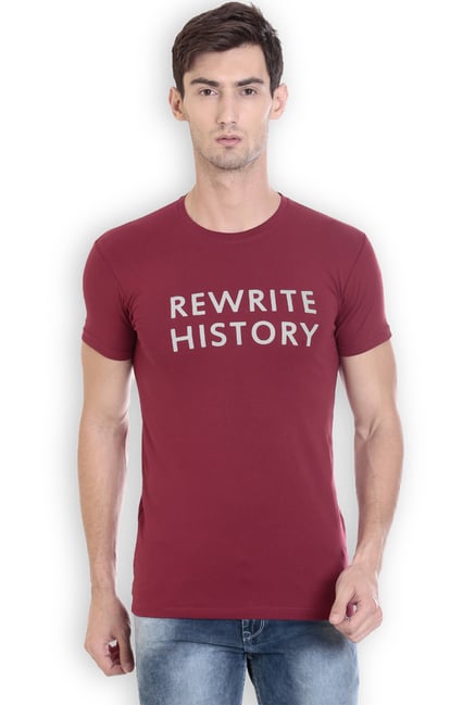ROCX Maroon Slim Fit T-Shirt ROCX Maroon Slim Fit T-Shirt