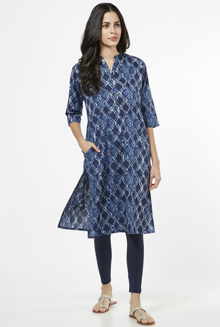 Utsa by Westside Indigo Pure Cotton Kurta Utsa by Westside Indigo Pure Cotton Kurta