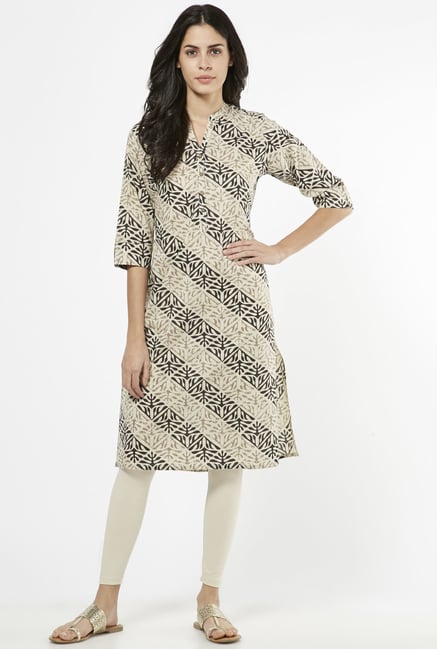 Utsa by Westside Brown Pure Cotton Kurta Utsa by Westside Brown Pure Cotton Kurta