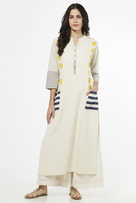 Utsa by Westside Off White Kurta Utsa by Westside Off White Kurta