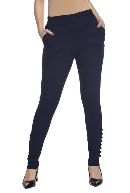 Soch Navy Slim Fit Cotton Pants Soch Navy Slim Fit Cotton Pants