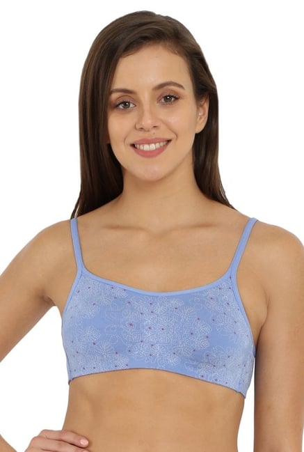 Jockey Iris Blue Non Wired Non Padded Beginner's Bra - SS12 Jockey Iris Blue Non Wired Non Padded Beginner's Bra - SS12