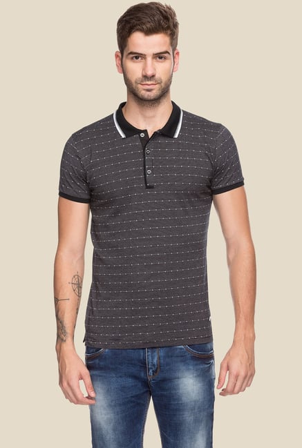 Status Quo Black Cotton Polo T-Shirt Status Quo Black Cotton Polo T-Shirt