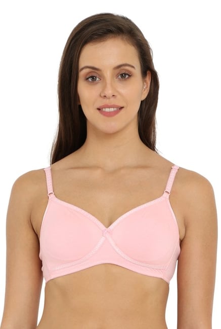 Jockey Candy Pink Non Wired Non Padded Crossover Bra - 1721 Jockey Candy Pink Non Wired Non Padded Crossover Bra - 1721