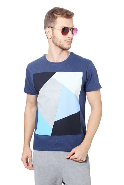 Allen Solly Wimbledon Navy Graphic Print T-Shirt Allen Solly Wimbledon Navy Graphic Print T-Shirt