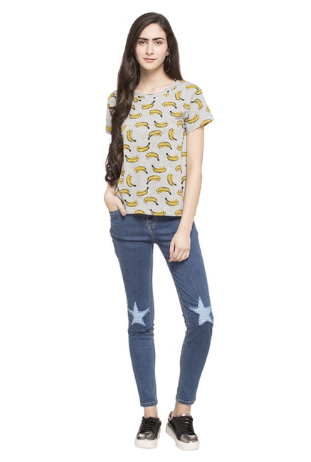 Globus Grey Printed T-Shirt Globus Grey Printed T-Shirt