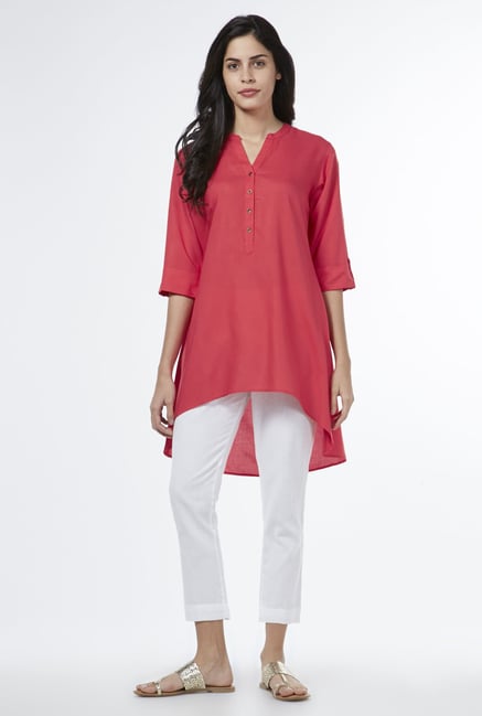 Utsa by Westside Coral High-Low Kurta Utsa by Westside Coral High-Low Kurta