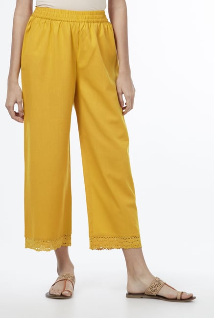 Utsa by Westside Yellow Palazzos Utsa by Westside Yellow Palazzos