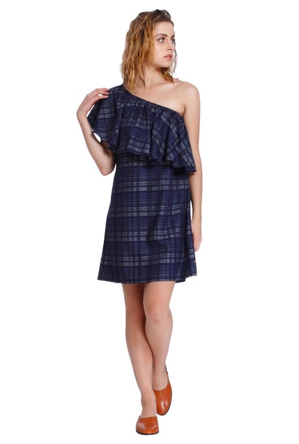 Only Blue Checks Dress Only Blue Checks Dress