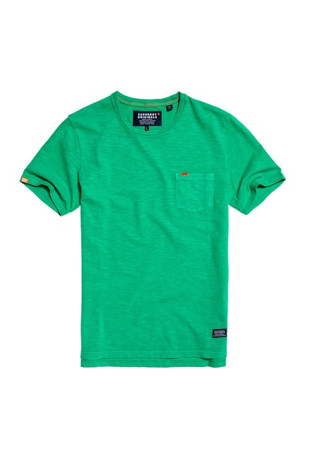 Superdry Green Textured T-Shirt Superdry Green Textured T-Shirt