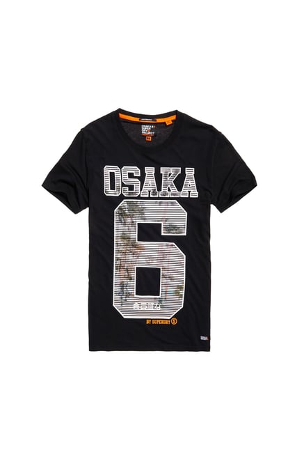 Superdry Black Printed T-Shirt Superdry Black Printed T-Shirt