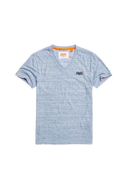Superdry Blue Textured T-Shirt Superdry Blue Textured T-Shirt