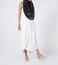 Meesha Black Merino Printed Scarf