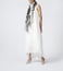Meesha White & Black Merino Printed Scarf