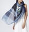 Meesha Blue Merino Printed Scarf
