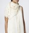 Aish Ivory Meera Square Scarf