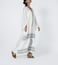 Aish White & Black Aayo Rohini Kaftan Dress
