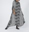 Aish Black & White Jim Kaftan Dress