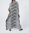 Aish Black & White Jim Kaftan Dress
