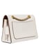 Coach Chalk & Brass Parker Tea Rose Applique Embellished Chain Handle Shoulder Bag