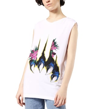 Diesel Bright White T-Wessy-O Maglietta T-Shirt Diesel Bright White T-Wessy-O Maglietta T-Shirt