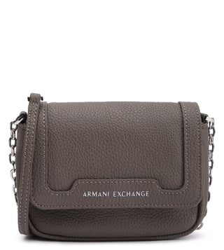 Armani Exchange Taupe Small Textured Cross Body Bag Armani Exchange Taupe Small Textured Cross Body Bag