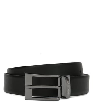 Armani Exchange Black & Brown Reversible Textured Belt Armani Exchange Black & Brown Reversible Textured Belt