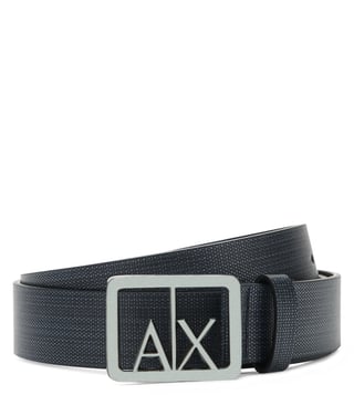 Armani Exchange Navy Textured Classic Belt Armani Exchange Navy Textured Classic Belt