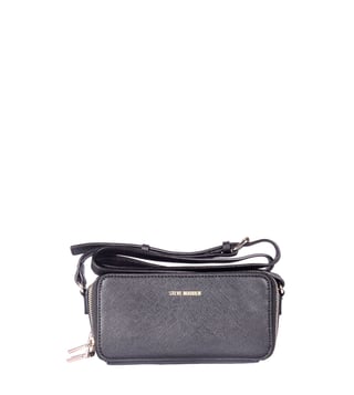 Steve Madden Bjamie Black Solid Sling Bag Steve Madden Bjamie Black Solid Sling Bag