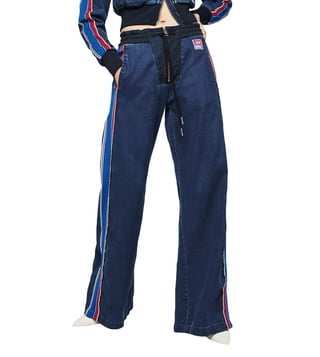 Diesel Blue Straight Fit D-Erinn-Ne Sweat Jeans Diesel Blue Straight Fit D-Erinn-Ne Sweat Jeans